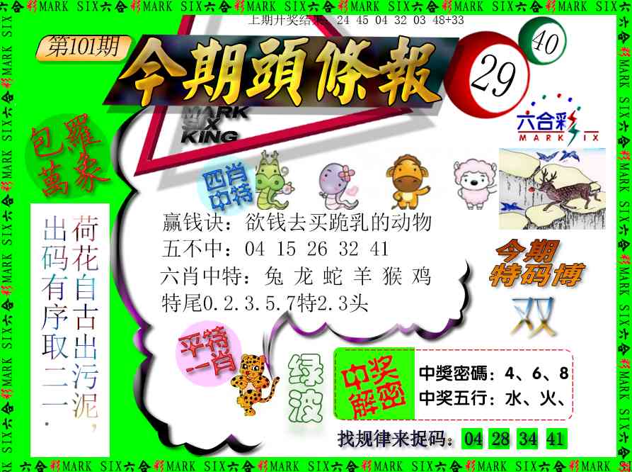 101期今期头条报[图]